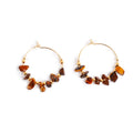 Øreringer med tigereye, Nature Beads - A&C Oslo - Design Collection