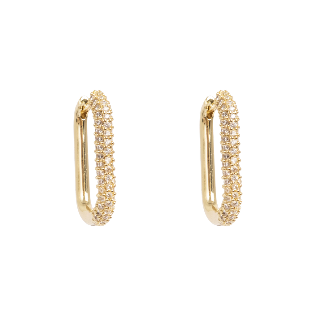 Ovale øreringer, crystal G - A&C Oslo - Design Collection
