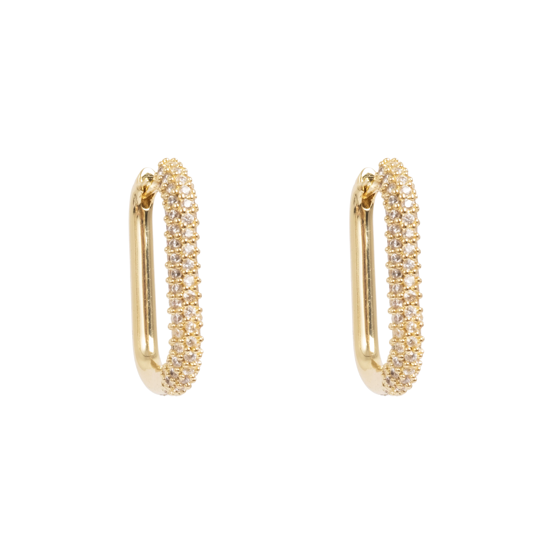 Ovale øreringer, crystal G - A&C Oslo - Design Collection