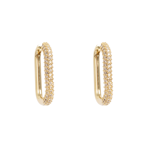 Ovale øreringer, crystal G - A&C Oslo - Design Collection