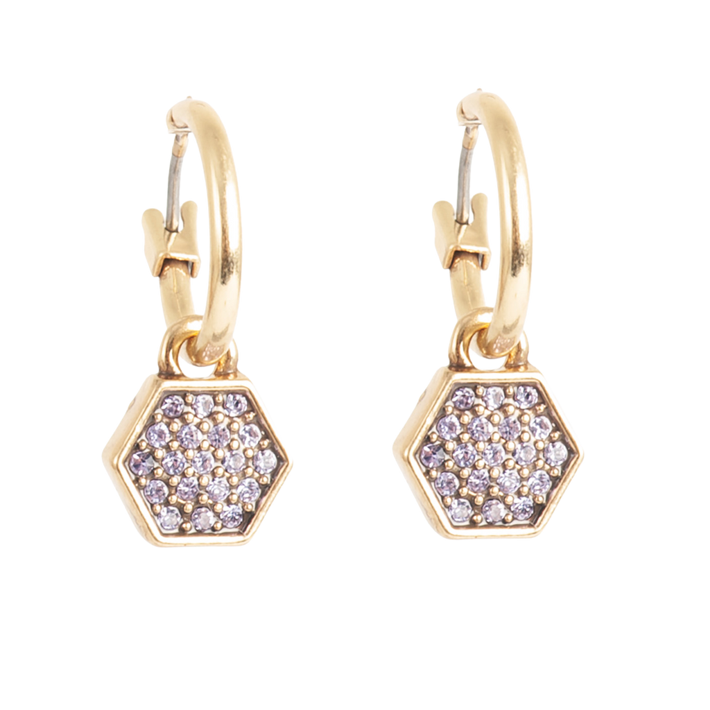 Øreringer med charm, Violet, Fizzy Col - A&C Oslo - Design Collection