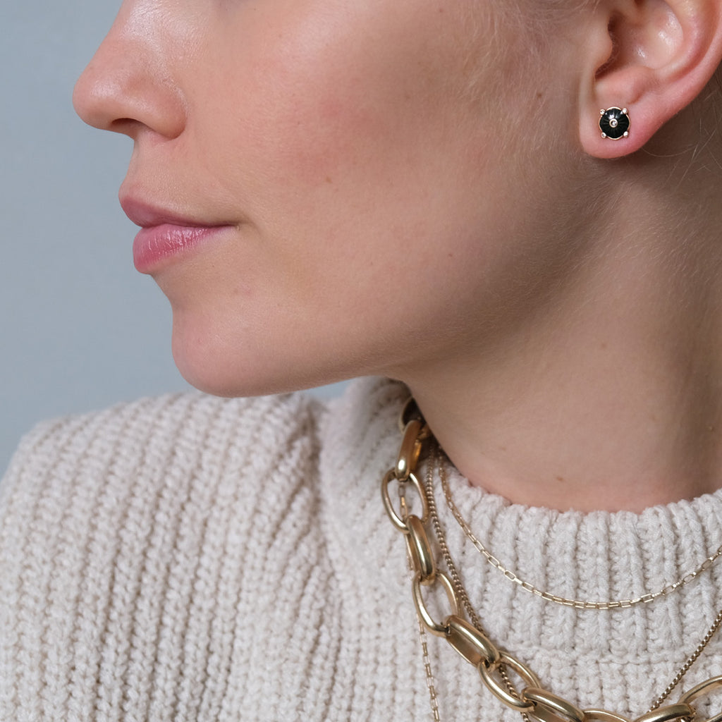 Små øredobber, Vintage Green - A&C Oslo - Design Collection_2