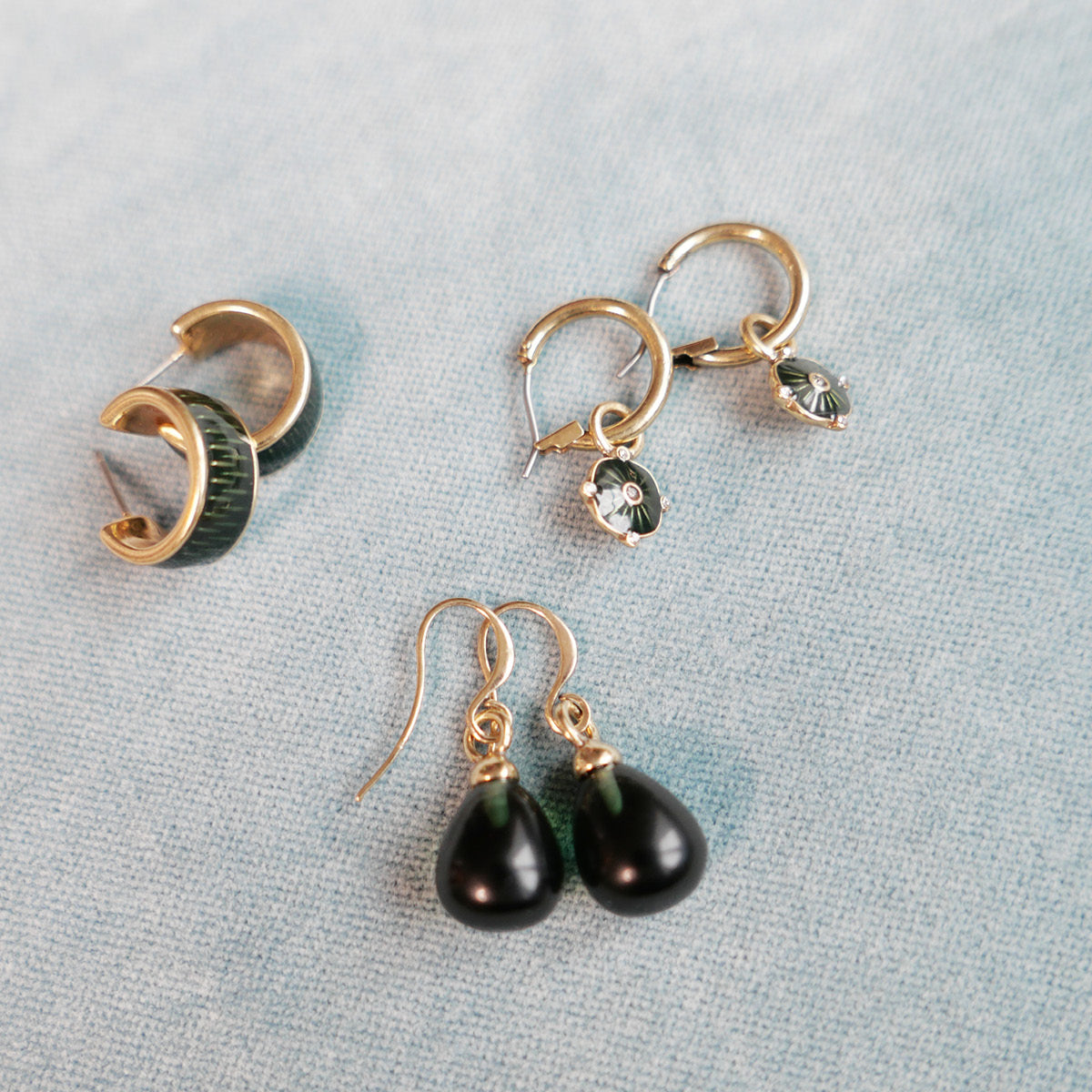 Små øredobber, Vintage Green - A&C Oslo - Design Collection_3