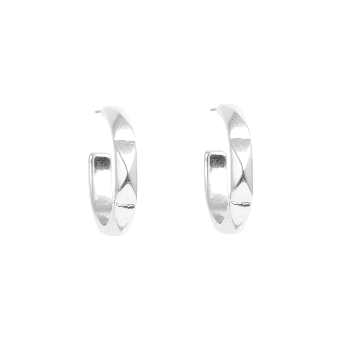 Medium øreringer, Edges, S - A&C Oslo - Design Collection