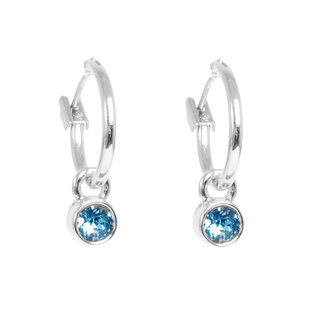 Små øreringer, denim blue, S - A&C Oslo - Design Collection