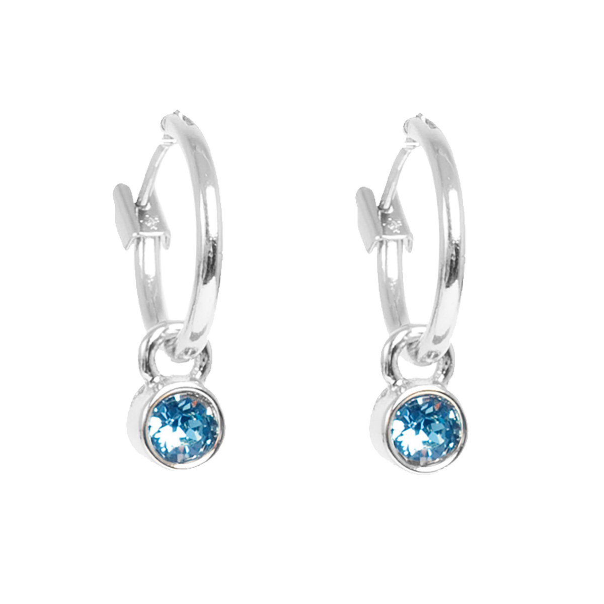 Små øreringer, denim blue, S - A&C Oslo - Design Collection