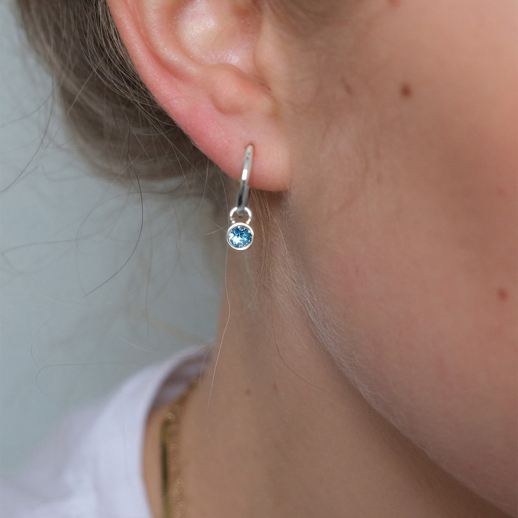 Små øreringer, denim blue, S - A&C Oslo - Design Collection_2