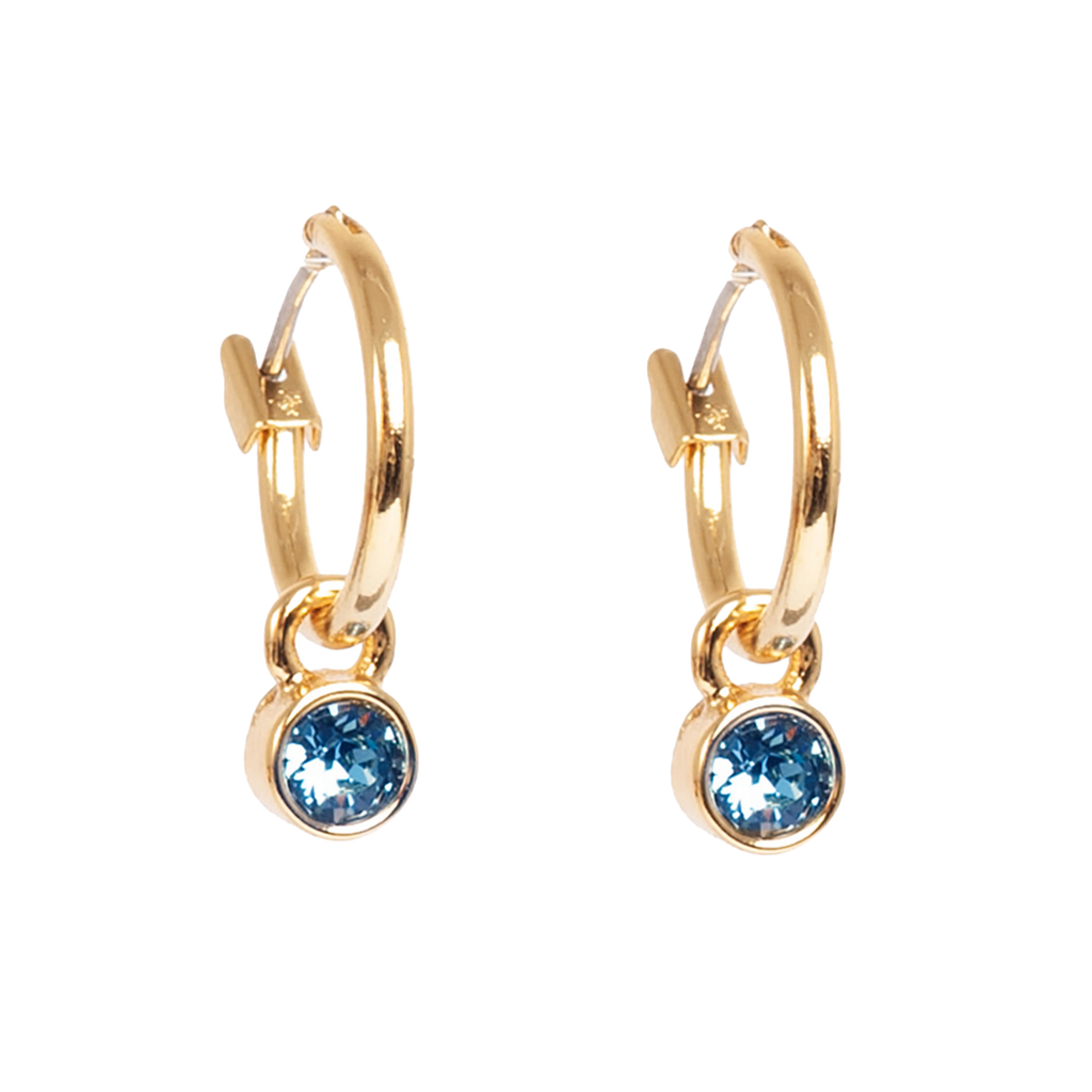 Små øreringer, denim blue, G - A&C Oslo - Design Collection