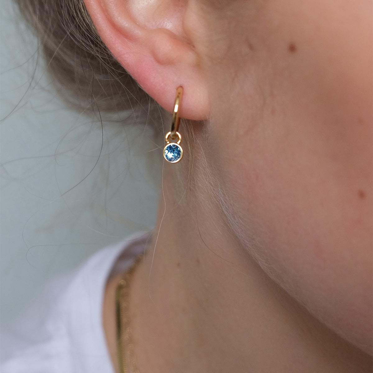 Små øreringer, denim blue, G - A&C Oslo - Design Collection_3