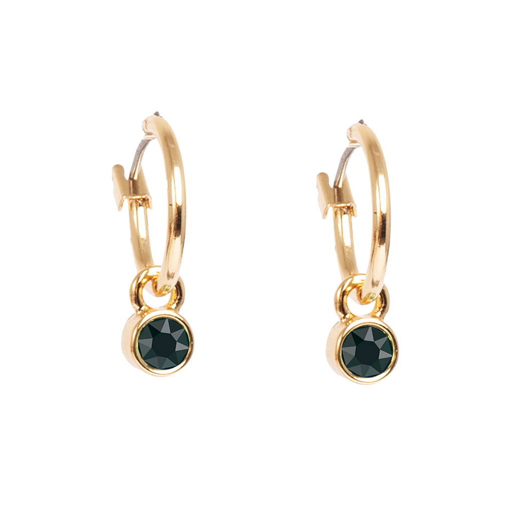 Små øreringer, hematite, G - A&C Oslo - Design Collection