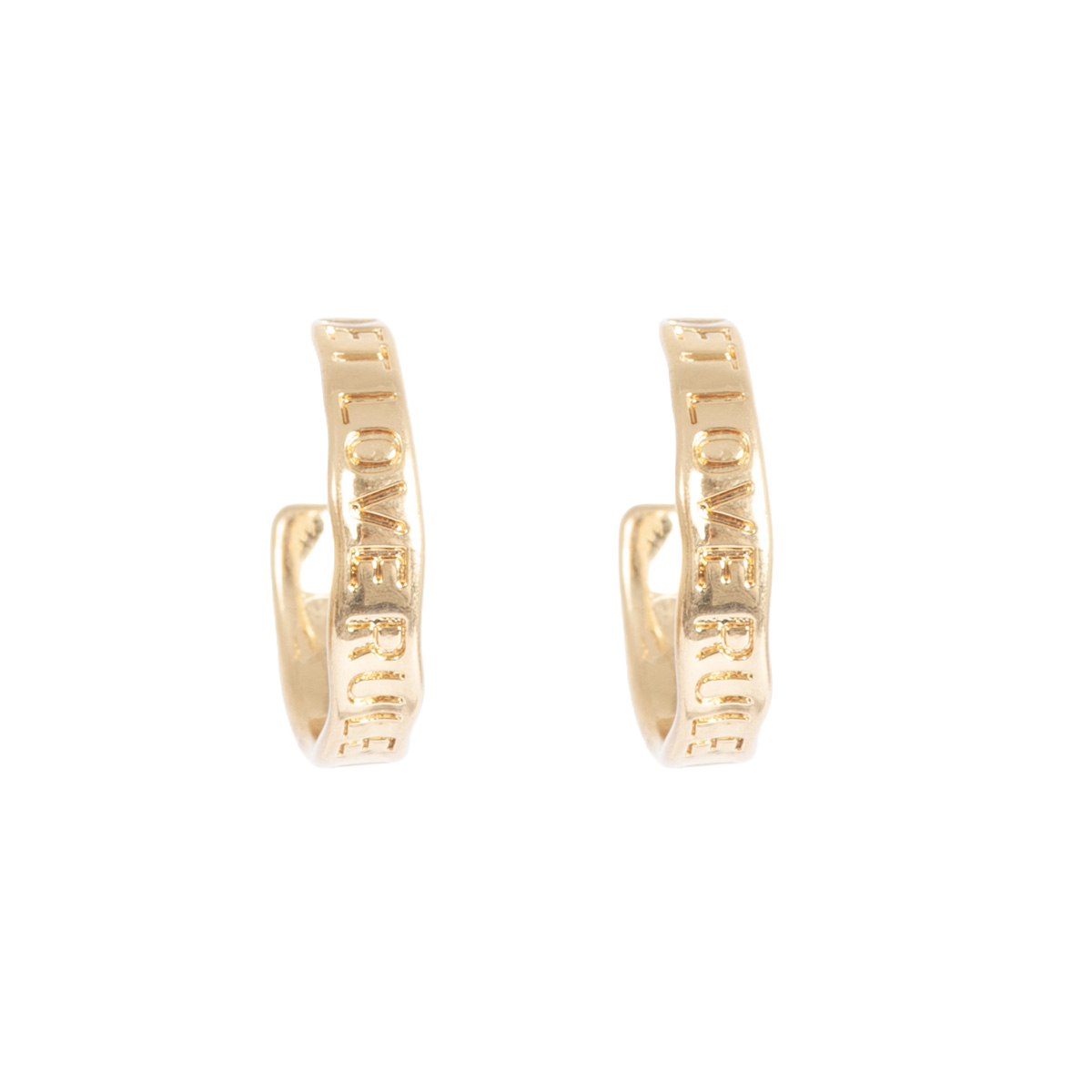 Øreringer, 20 mm, Let love rule, G - A&C Oslo - Design Collection