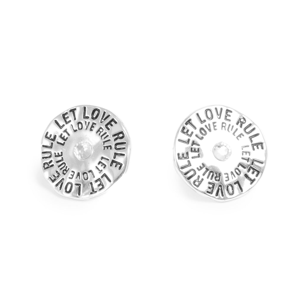 Små øredobber, Let love rule, S - A&C Oslo - Design Collection