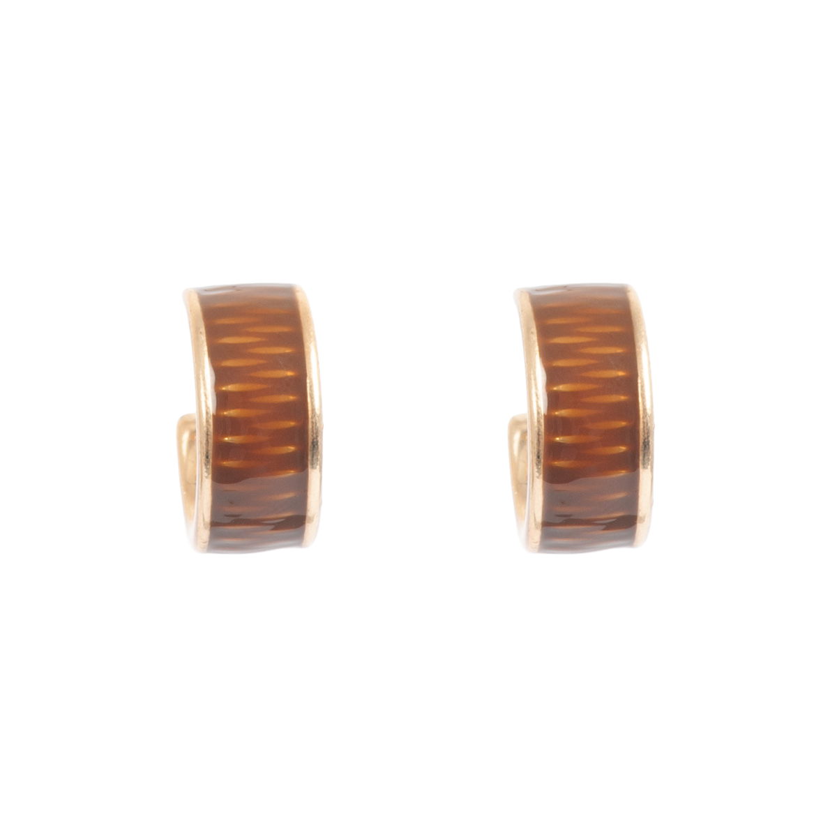 Øreringer, 15 mm, brun, Jungle - A&C Oslo - Design Collection