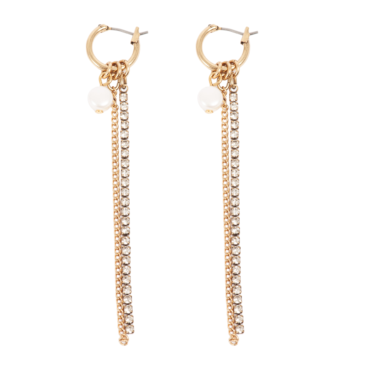 Lange øredobber med ferskvannsperle, G - A&C Oslo - Design Collection