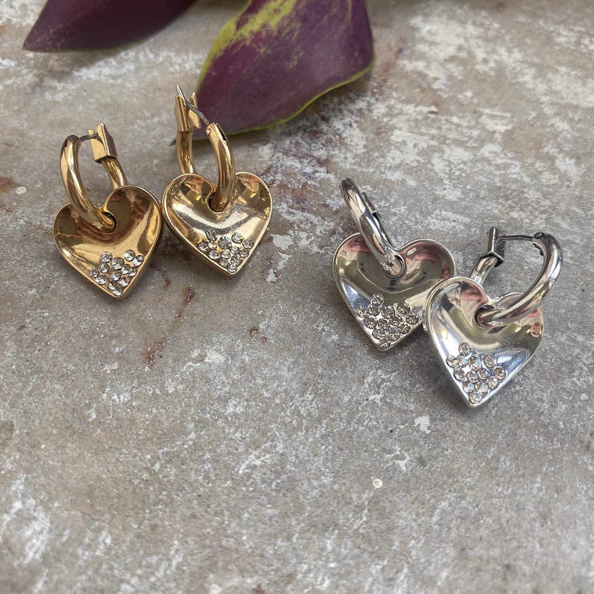 Øreringer, Reversible Hearts, S - A&C Oslo - Design Collection_2