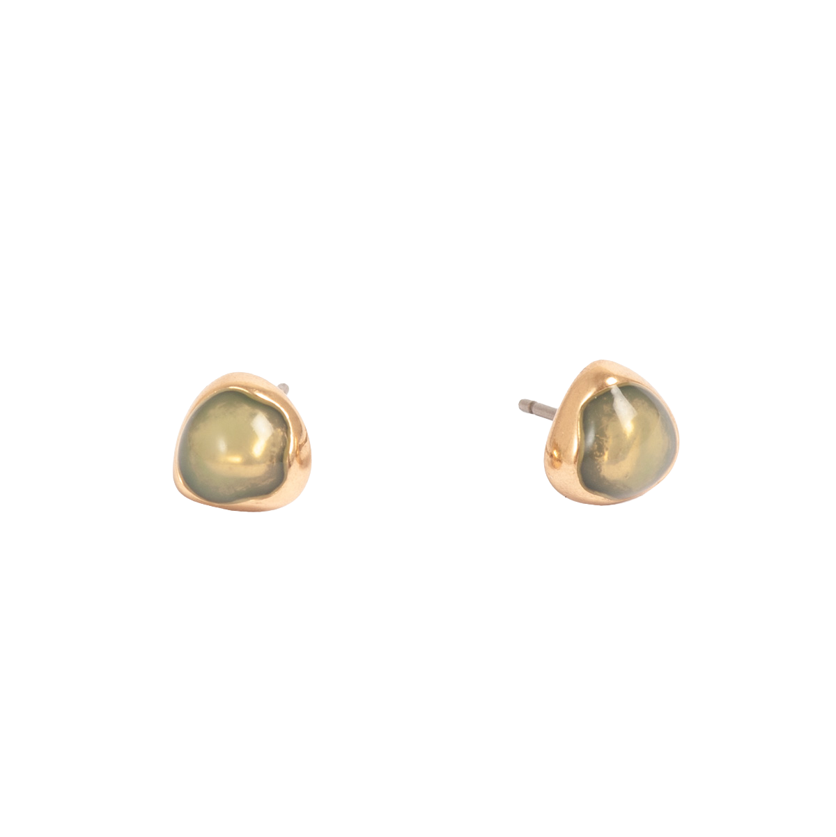 Små øredobber, grønn, Organic Enamel - A&C Oslo - Design Collection