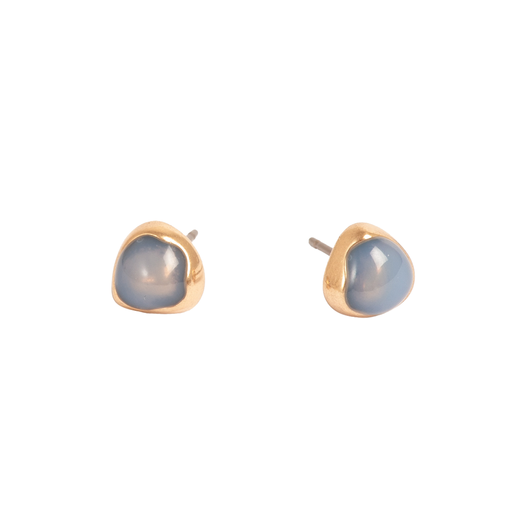 Små øredobber, blå, Organic Enamel - A&C Oslo - Design Collection