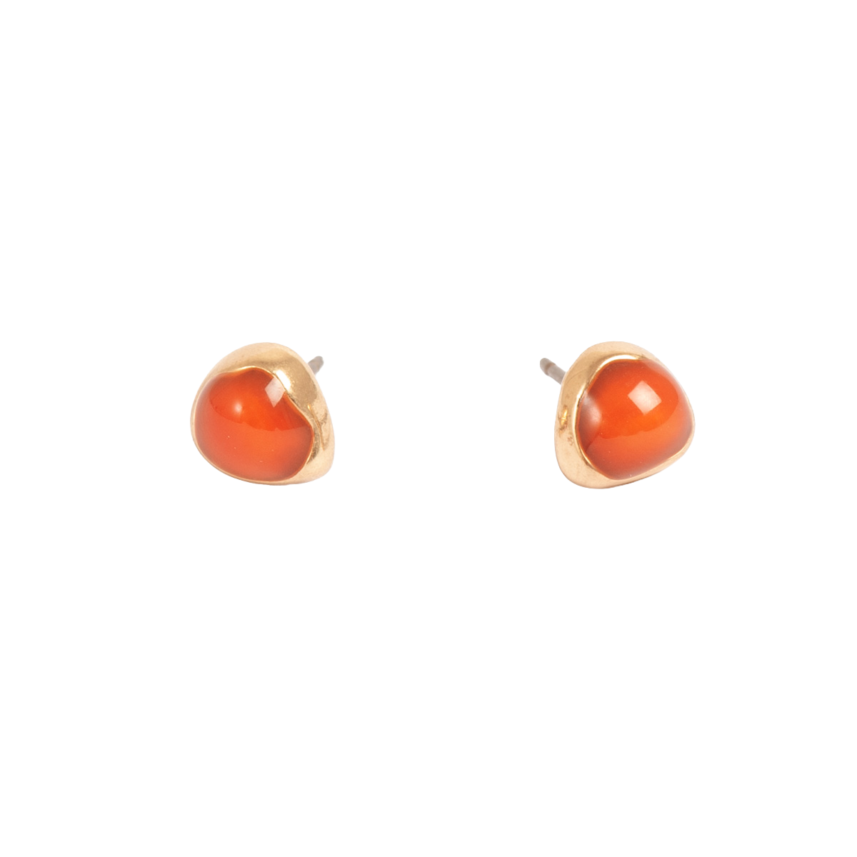 Små øredobber, oransje, Organic Enamel - A&C Oslo - Design Collection