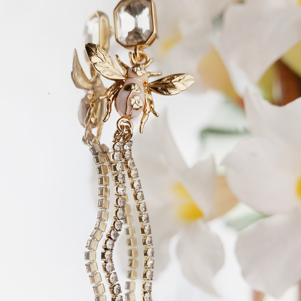 Lange øredobber, Floral Bee - A&C Oslo - Design Collection_3