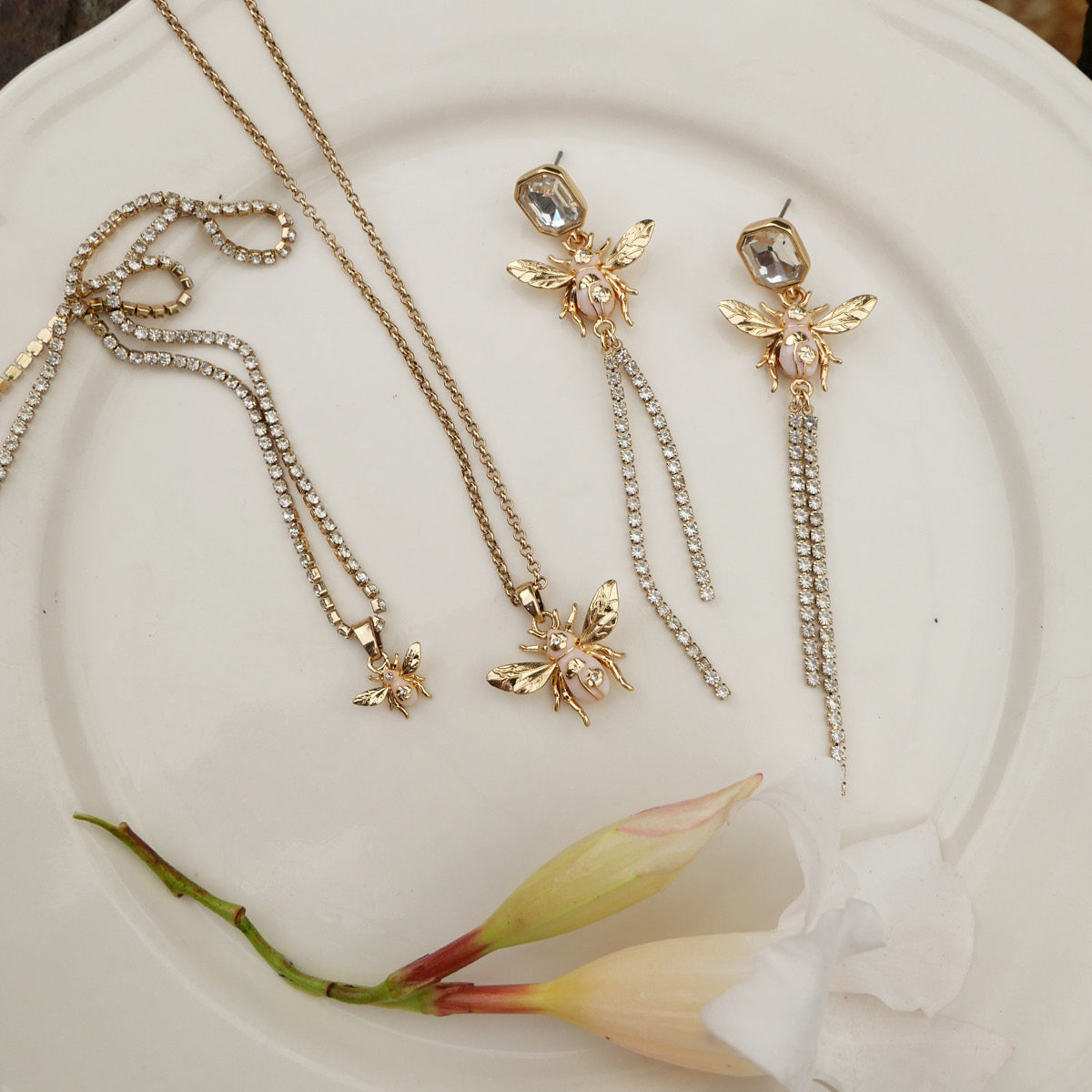 Lange øredobber, Floral Bee - A&C Oslo - Design Collection_4
