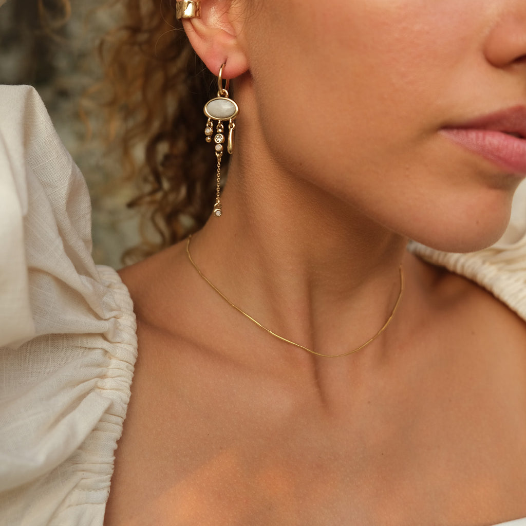 Lange øredobber med hoop, Organic G - A&C Oslo - Design Collection_2