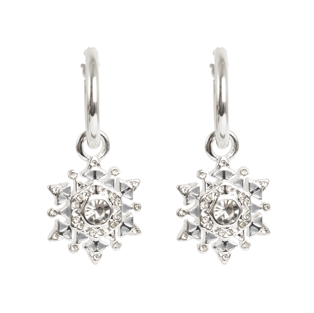 Øreringer med charm, Snowflake, S