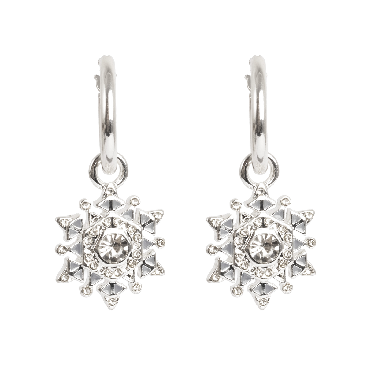 Øreringer med charm, Snowflake, S