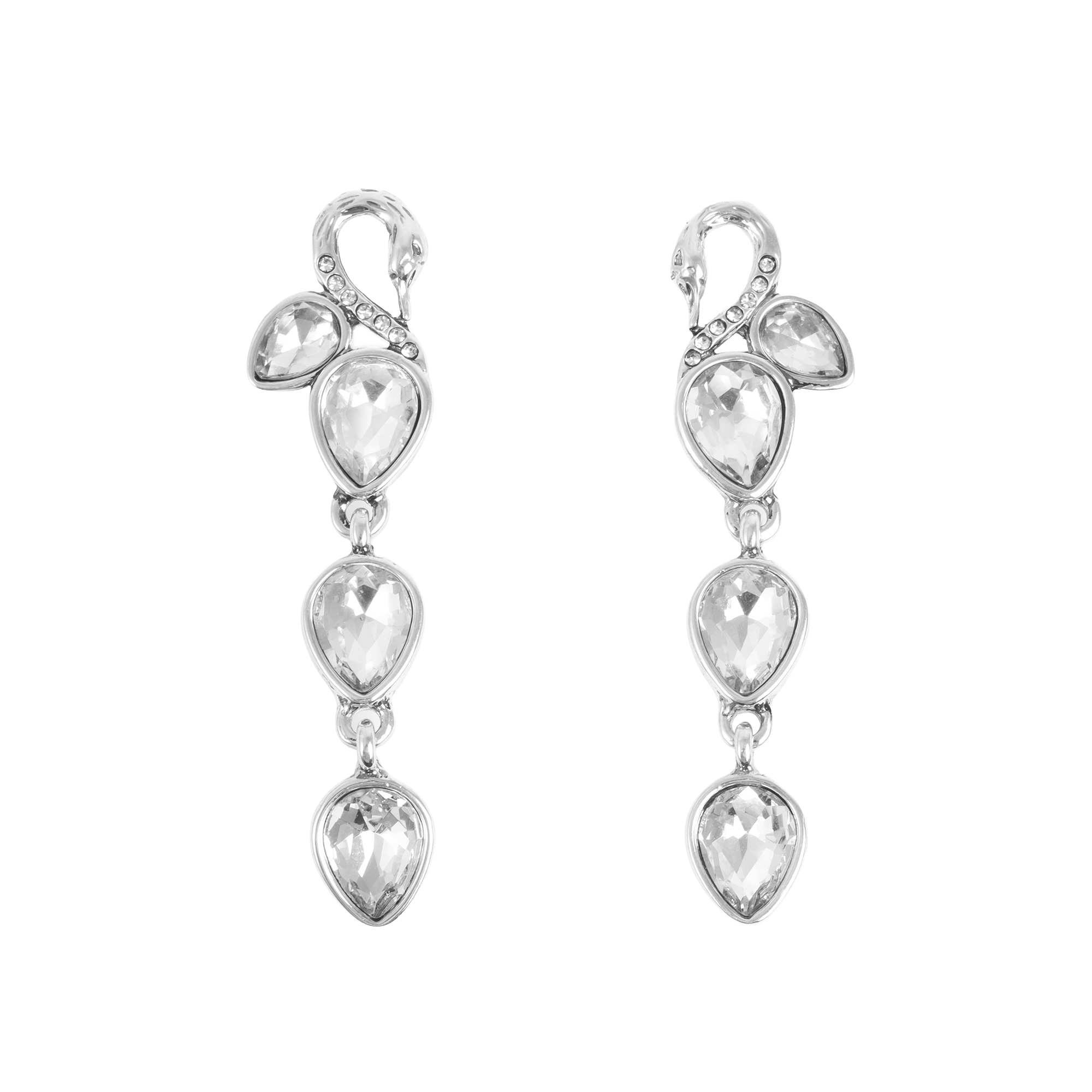 Lange øredobber, Swan, S - A&C Oslo - Design Collection