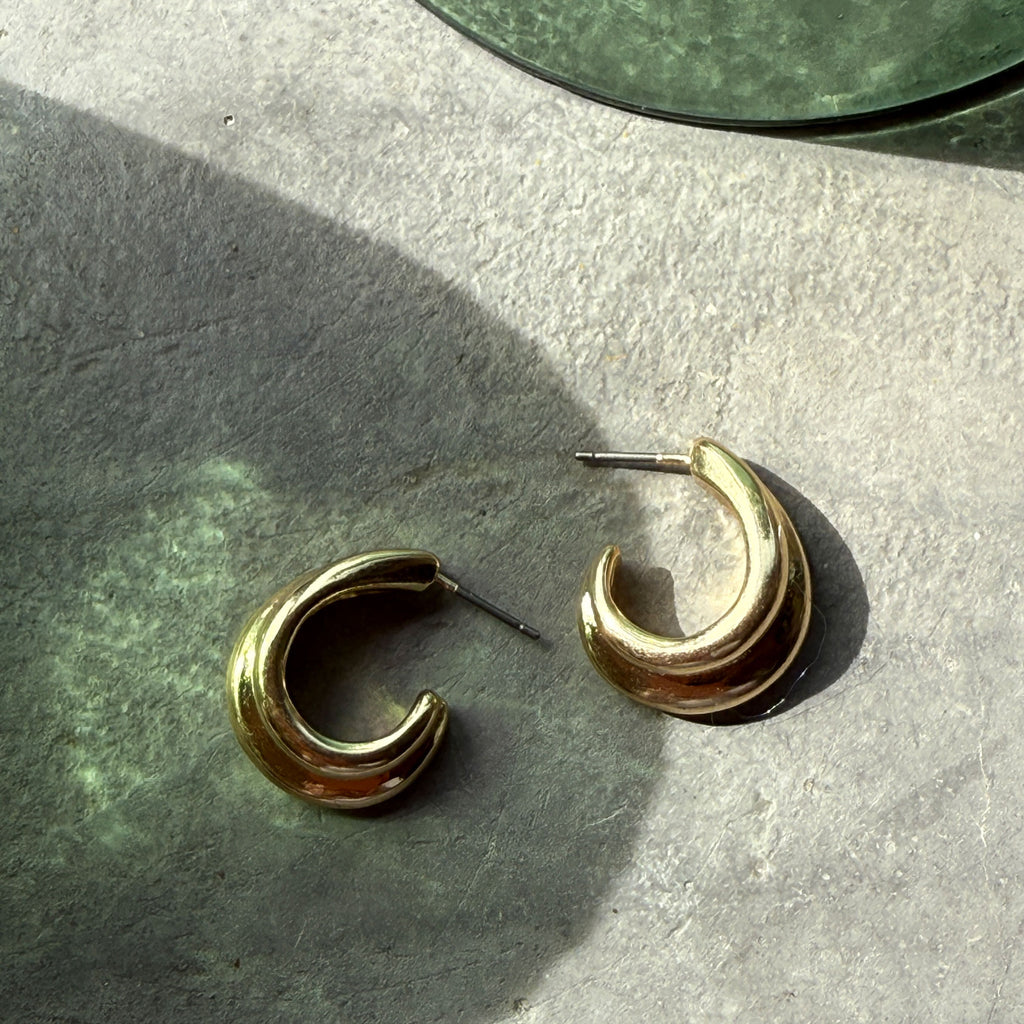 Øredobber, hoops 19 mm, Liquid G - A&C Oslo - Design Collection_3