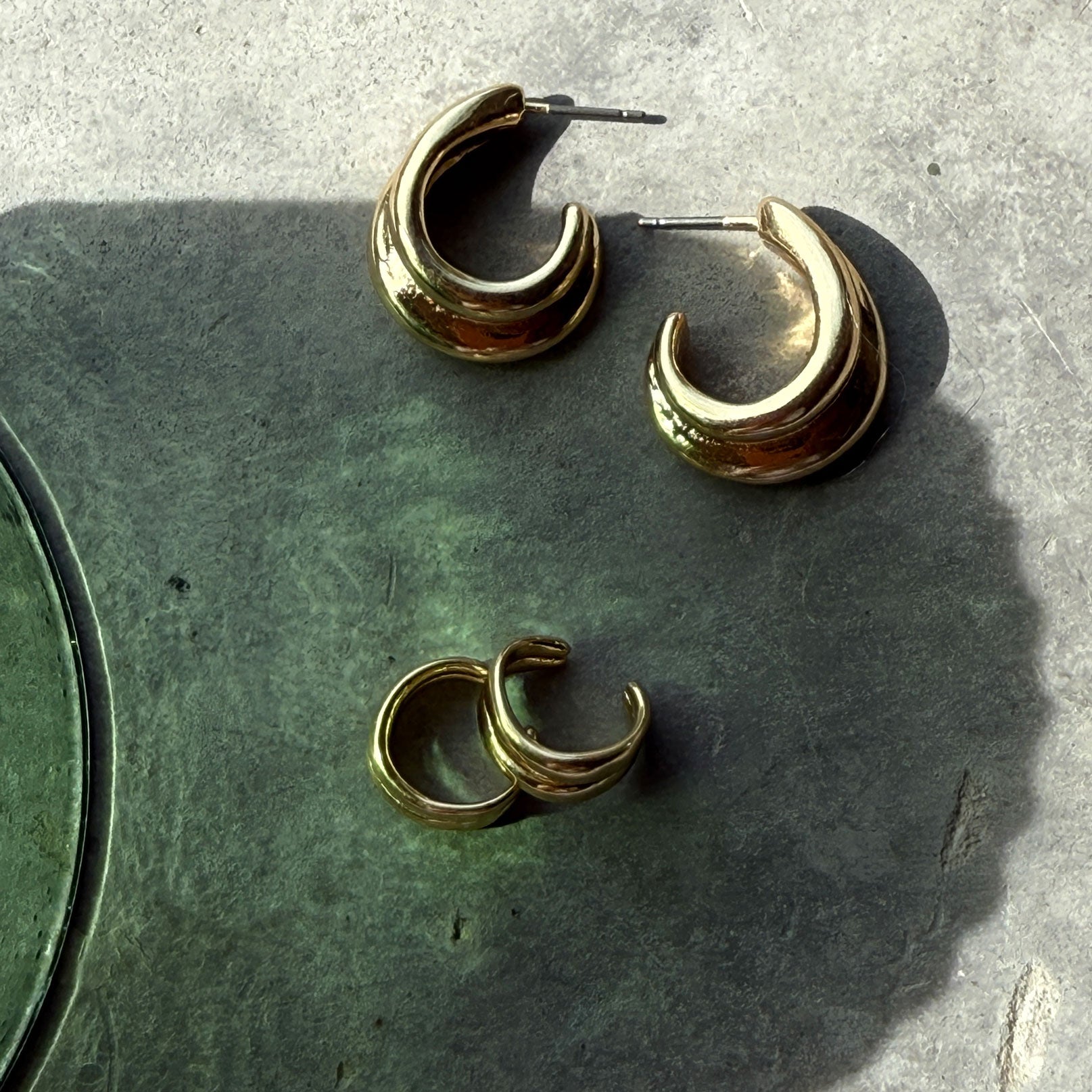 Øredobber, hoops 19 mm, Liquid G - A&C Oslo - Design Collection_4