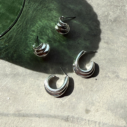 Øredobber, hoops 16 mm, Liquid S - A&C Oslo - Design Collection_2