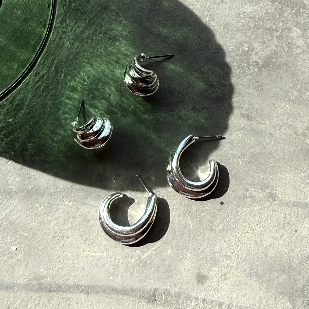 Øredobber, hoops 19 mm, Liquid S - A&C Oslo - Design Collection_2