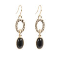 Lange øredobber, Liquid Black - A&C Oslo - Design Collection