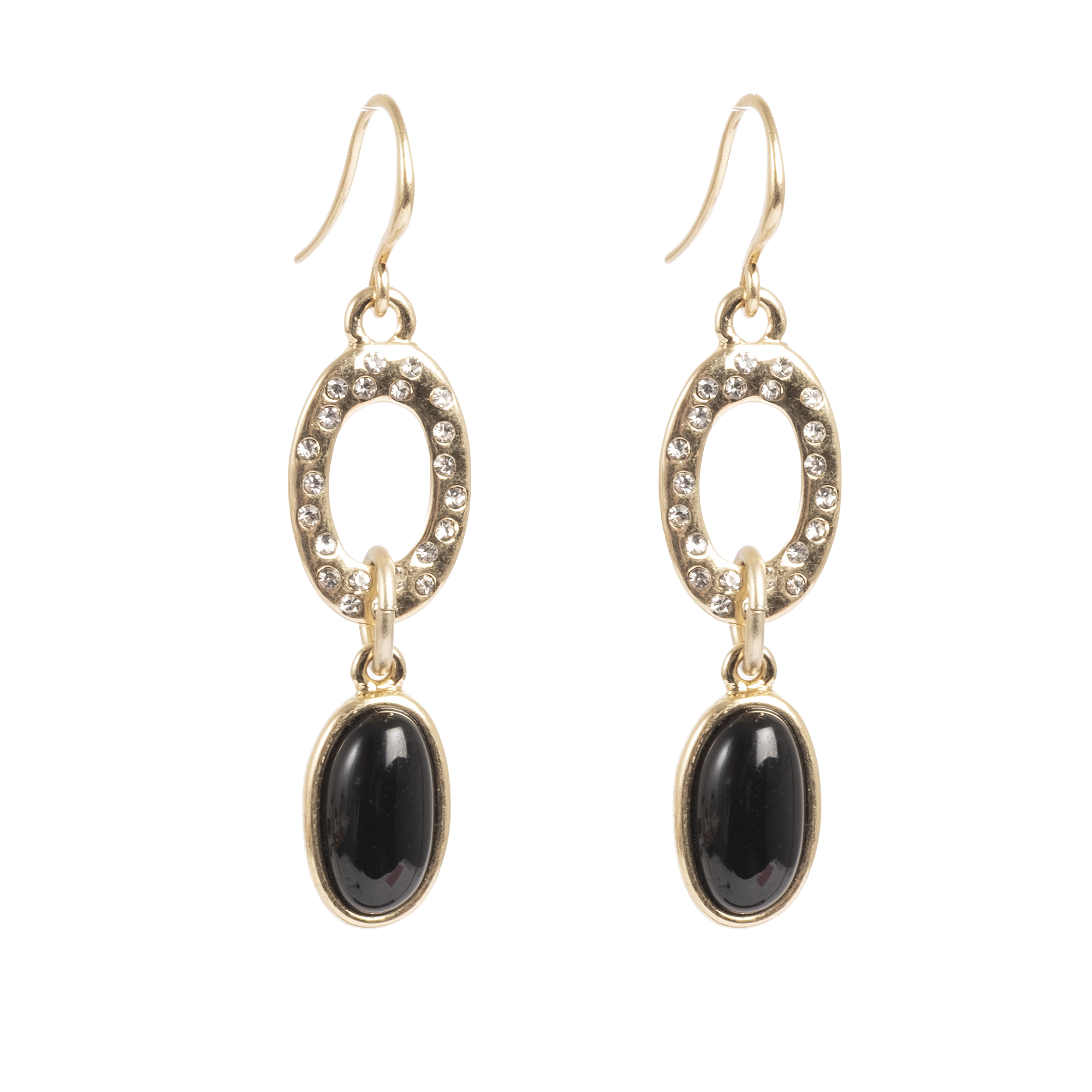 Lange øredobber, Liquid Black - A&C Oslo - Design Collection