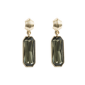 Lange øredobber, olive, Grace G - A&C Oslo - Design Collection