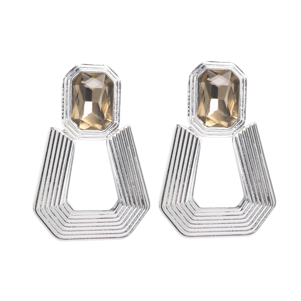 Statement-øredobber, champagne, Grace S - A&C Oslo - Design Collection