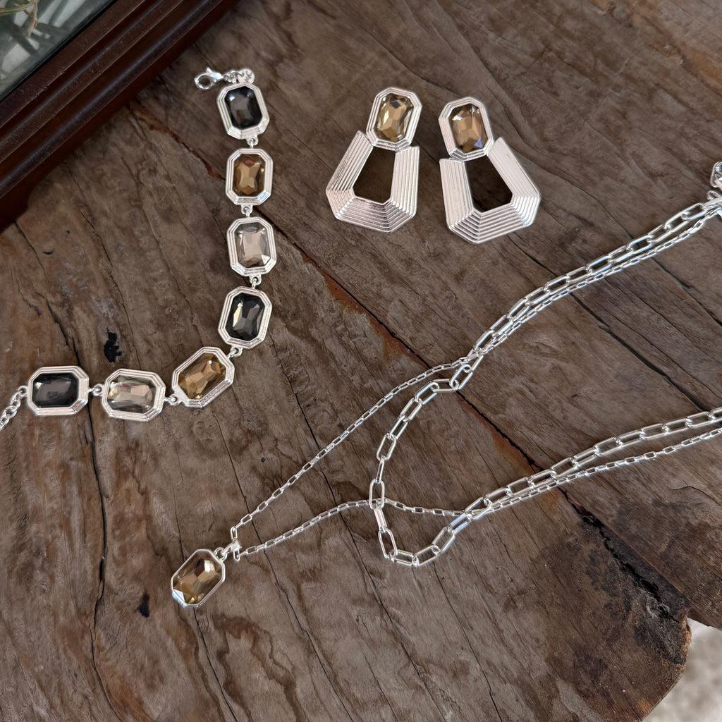 Statement-øredobber, champagne, Grace S - A&C Oslo - Design Collection_3