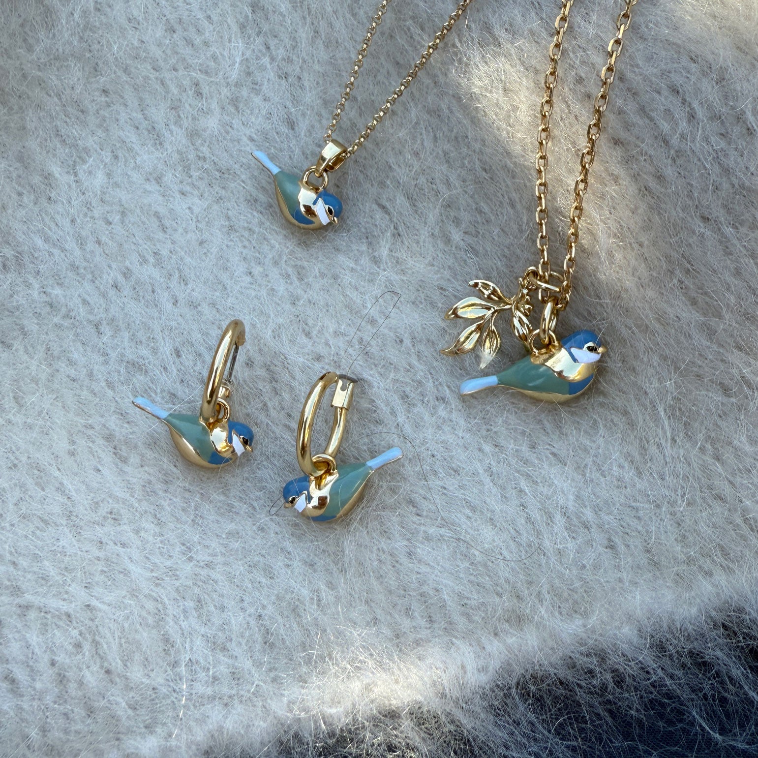 Øreringer, Blue Tit - A&C Oslo - Design Collection_2