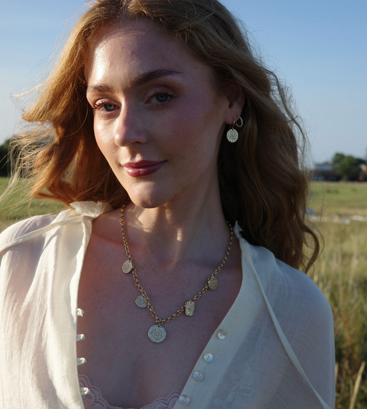 Små øreringer, 11 mm, Solstice G - A&C Oslo - Design Collection_2