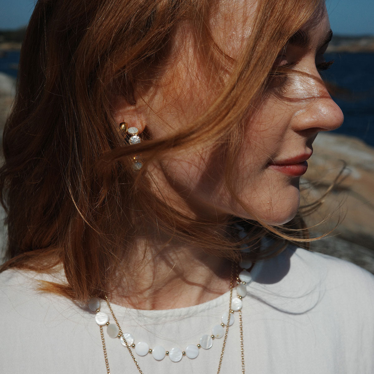 Øreringer, 30 mm, Solstice G - A&C Oslo - Design Collection_3