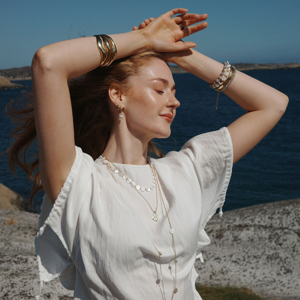 Øreringer, agat, Sandy Beach - A&C Oslo - Design Collection_3