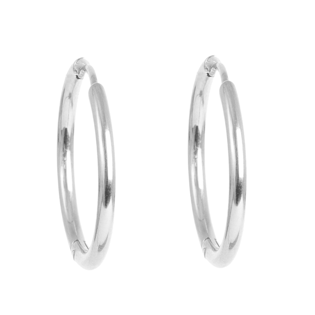 Øreringer, medium/stor - A&C Oslo - Pure Steel