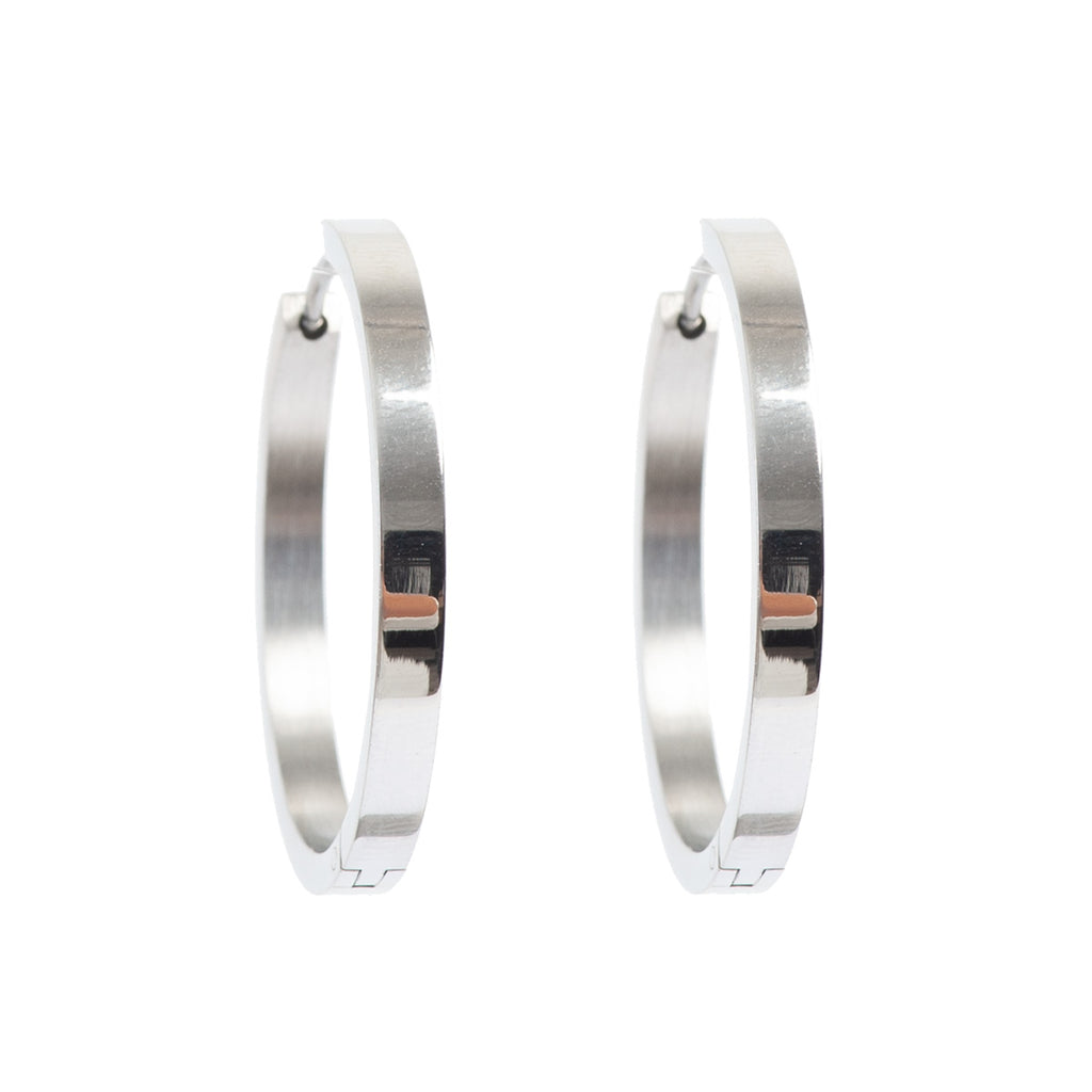Medium øreringer, Steel