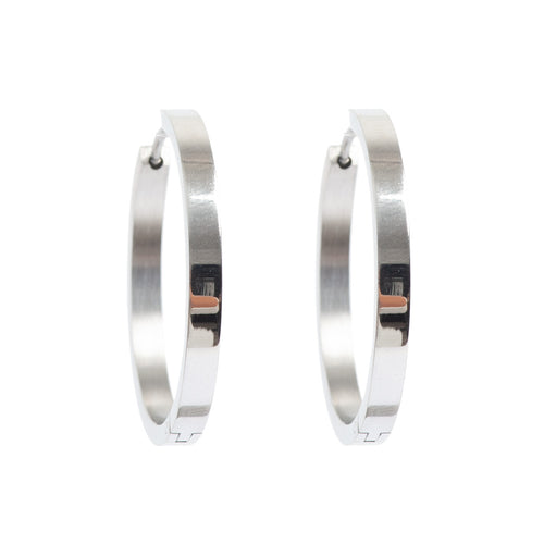 Medium øreringer, Steel