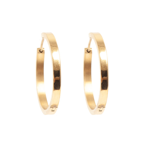 Medium øreringer, Steel G