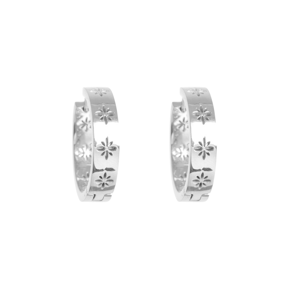 Øreringer, 23 mm, Steel