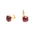 Øredobber, Steel Glass, Red