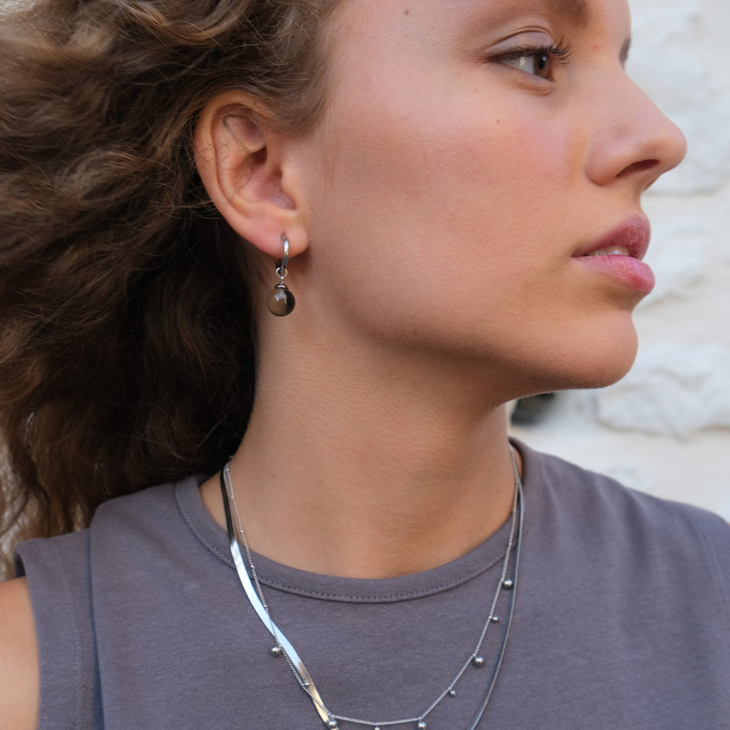 Hoops med glasskule, grey, S - A&C Oslo - Pure Steel_2