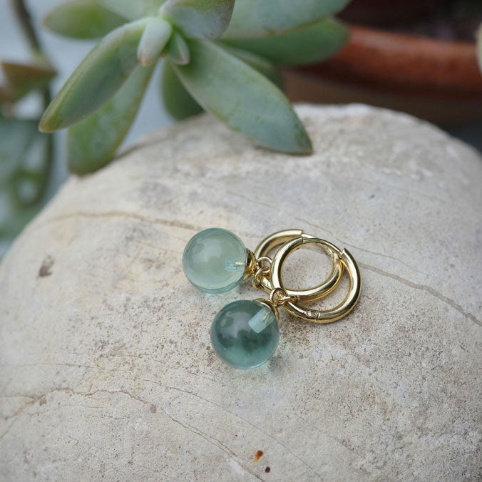 Hoops med glasskule, aqua, G - A&C Oslo - Pure Steel_2
