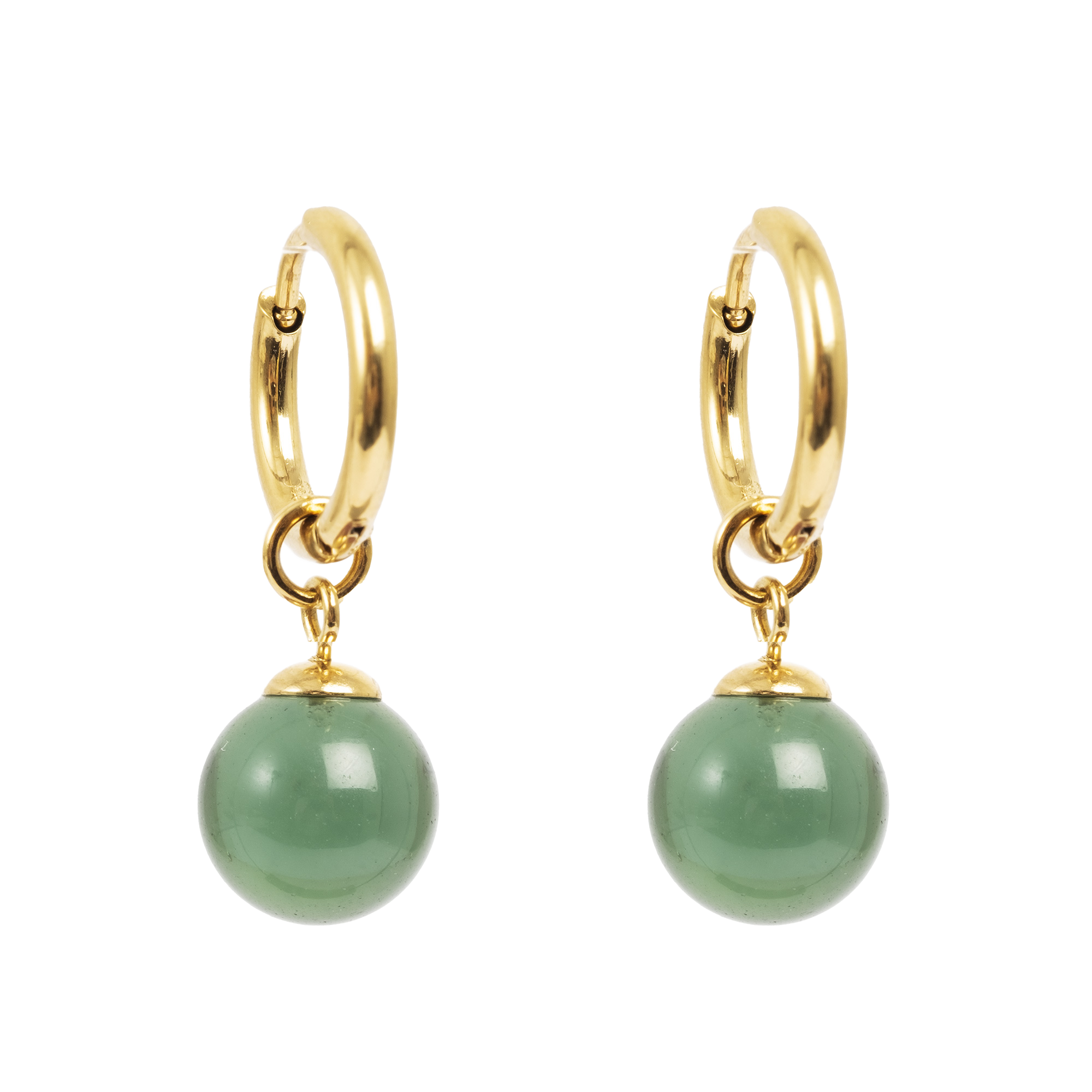 Hoops med glasskule, green, G